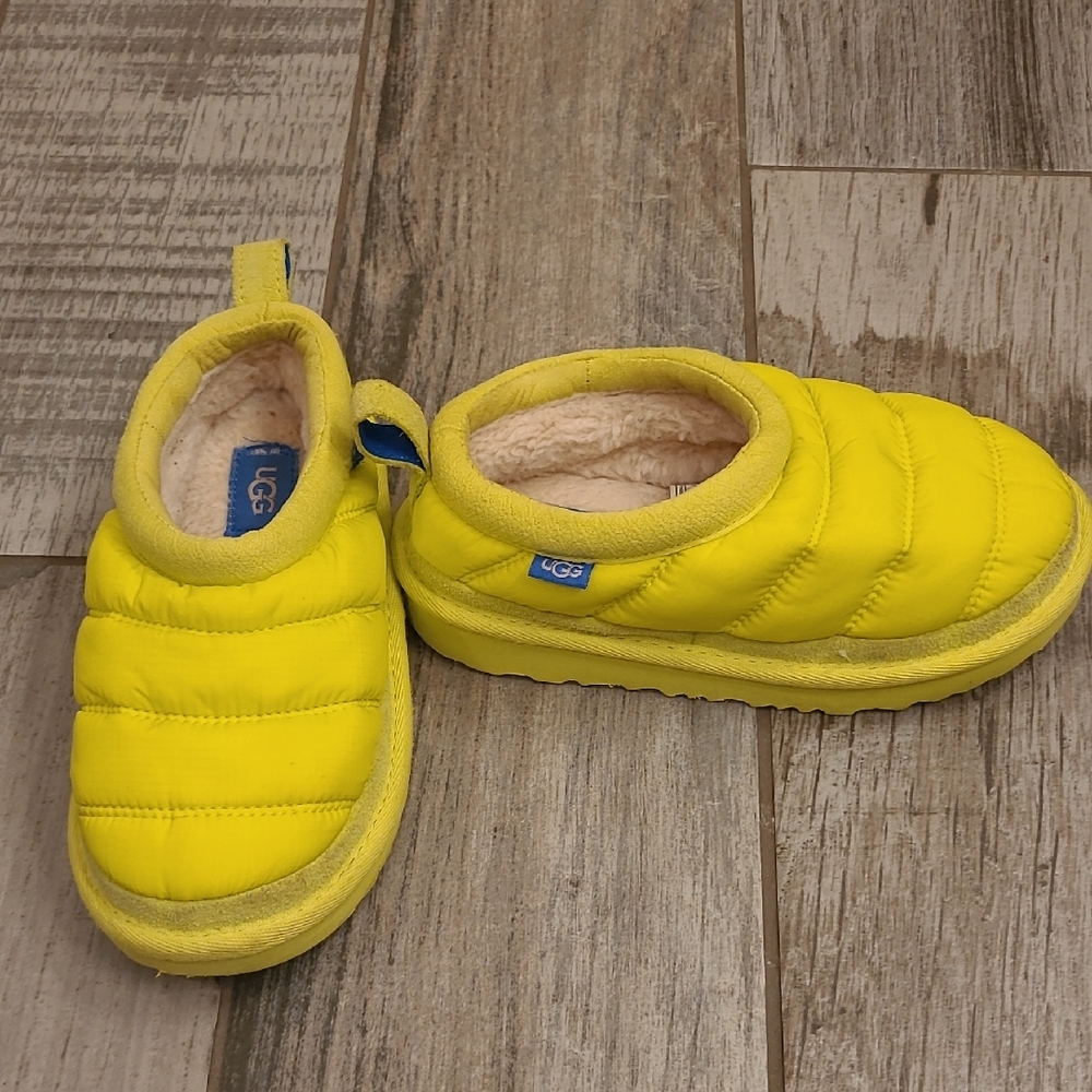 UGG Kids Bright Yellow Slippers